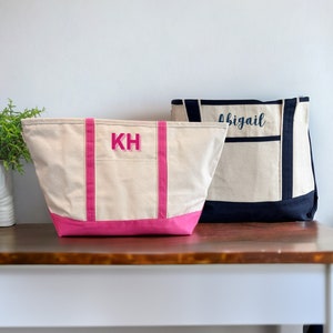 Embroidered Tote Bag, Personalized Tote Bag, Custom Initial Tote Bag, Bridesmaid Tote Bags, Gifts for Bridesmaids, Work Tote Bag, Monogram