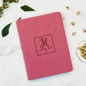 Portfolio For Women, Leather Portfolio, Personalized Notebook, Portfolio Binder, Mothers Day Gift Idea, Portfolio for Mom, Mom Notebook