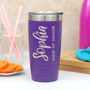 Personalized Engraved Water and Coffee Tumblers