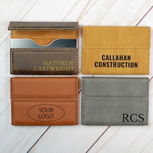 Estuche de tarjeta de visita personalizado, titular de tarjeta de visita personalizado, regalo de empresa, regalo de nuevo trabajo, idea de regalo de promoción, regalo para jefe, regalo de compañero de trabajo