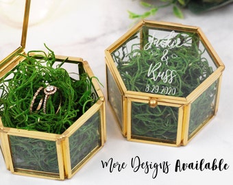 small glass ring box