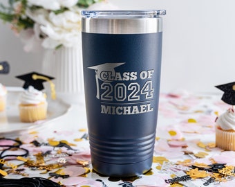 Class of 2024 Graduation Gift, Personalized Tumbler, Personalized Graduation Gift Idea, Graduation Insulated Tumbler, 2024 Graduation Gifts