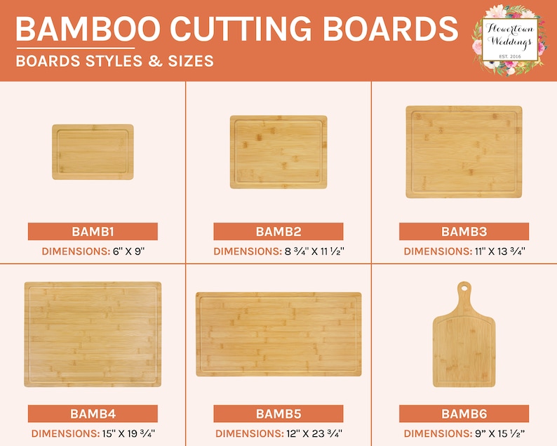 Custom Cutting Board, Engraved Bamboo Wedding Cutting Board, Engraved Anniversary Gift, Personalized Wedding Gift,Custom Wooden Chopping zdjęcie 6