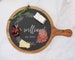 Custom Round Cheese Board, Charcuterie Board, Slate Meat and Cheese Gift, House Warming, Wine Lover, Anniversary, Wedding Gift for Couple 