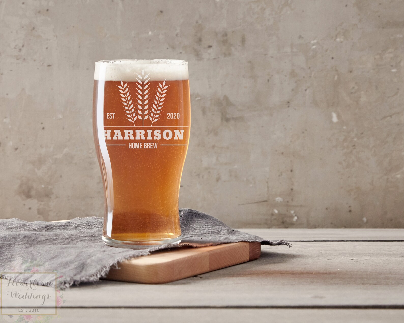 Engraved Beer Glass Laser Etched Beer Glass Beer Lover Gift Etsy