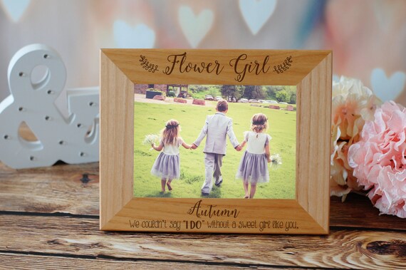 flower girl photo frame