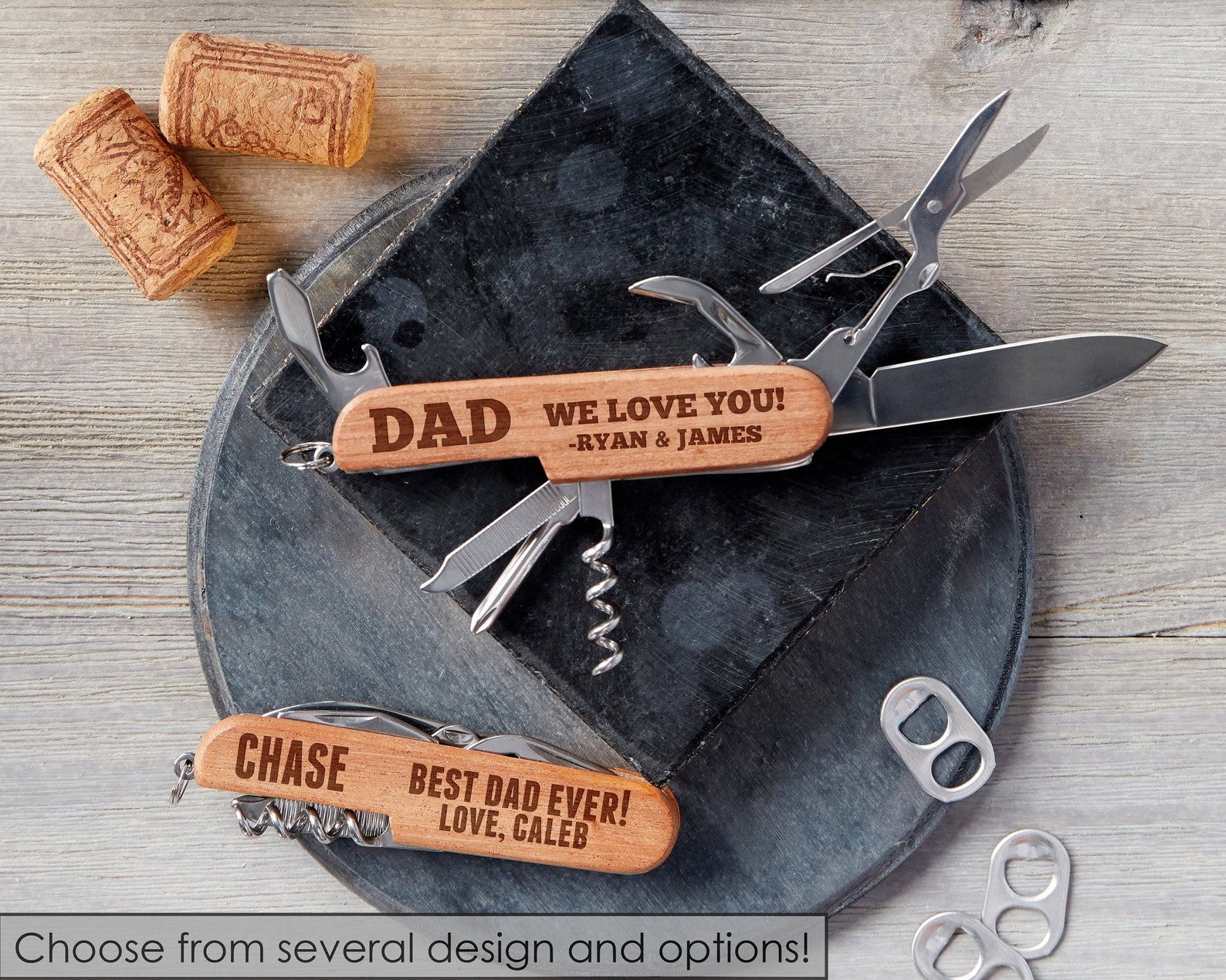Engraved Multi Knife for Dad Customize Text Knife Engraved Etsy