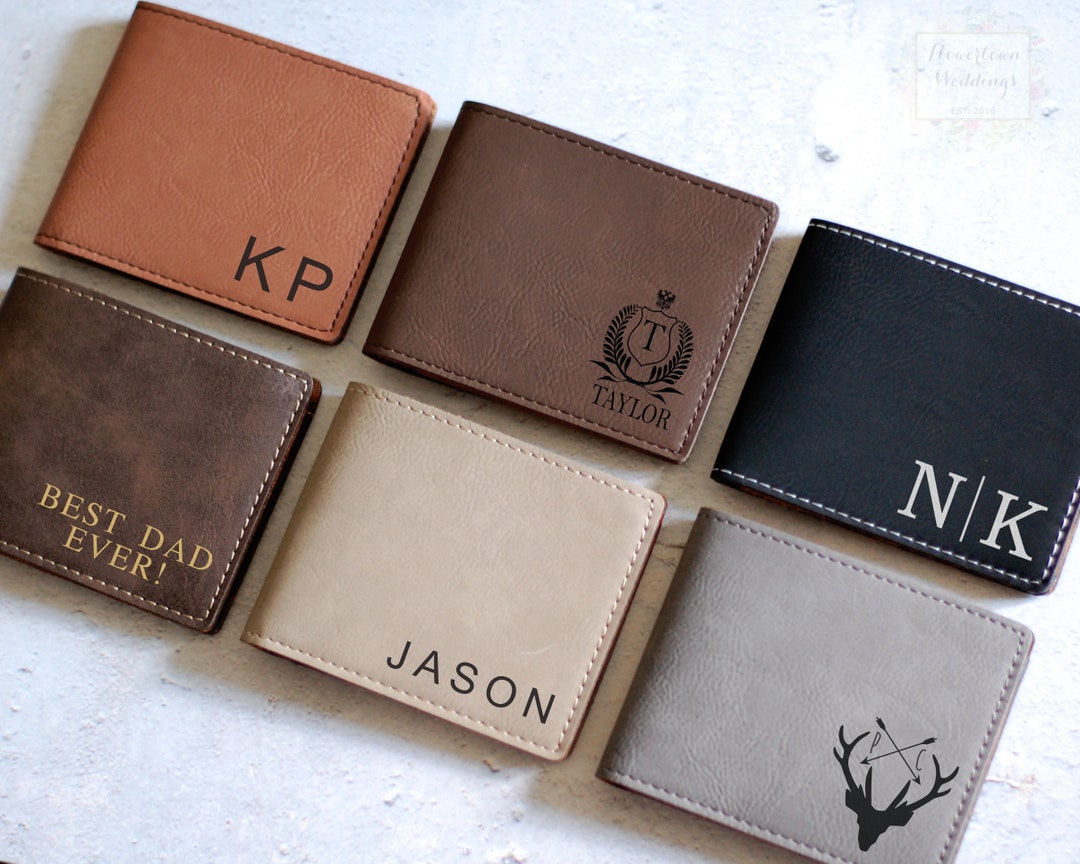 Best Man Leather Wallet [Handmade] [Personalized]