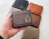 Personalized Wallet, Slim Minimalist, Mens Wallet, Gifts for Men, Boyfriend Gift, Gift for Husband, Gift for Him, Father 39 s Day Gift