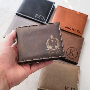 Cartera personalizada, Minimalista delgada, Cartera para hombres, Regalos para hombres, Regalo de novio, Regalo para marido, Regalo para él, Regalo para papá, Cartera de hombre
