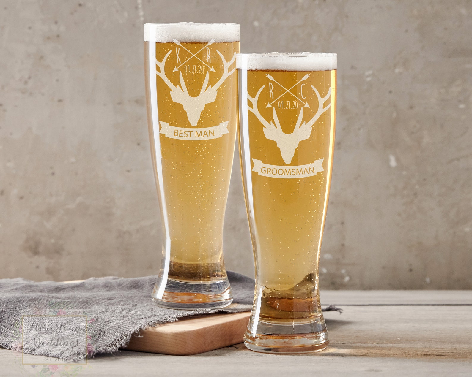best man beer glass