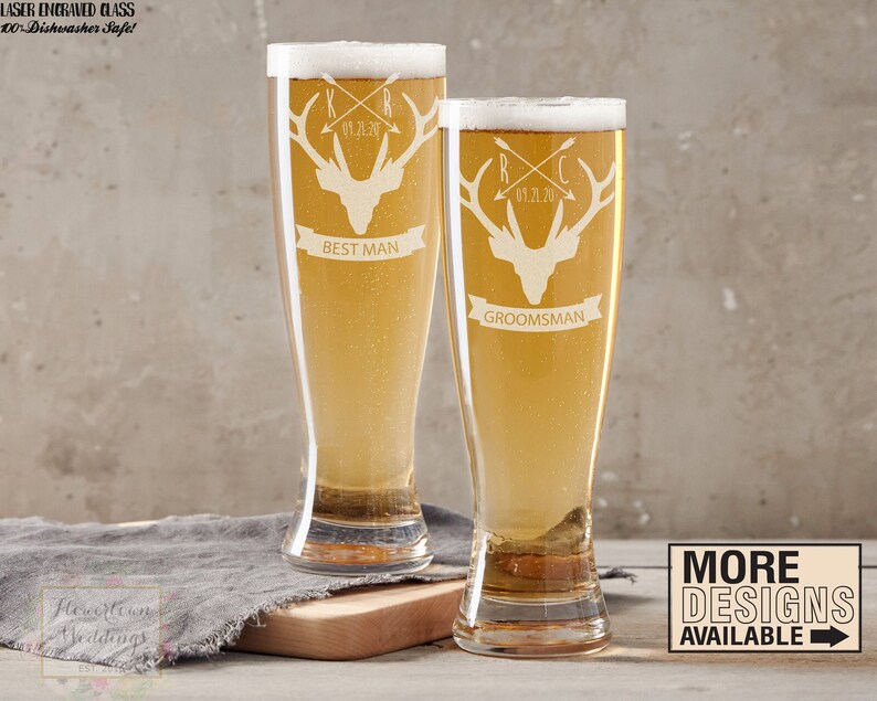 best man beer glass