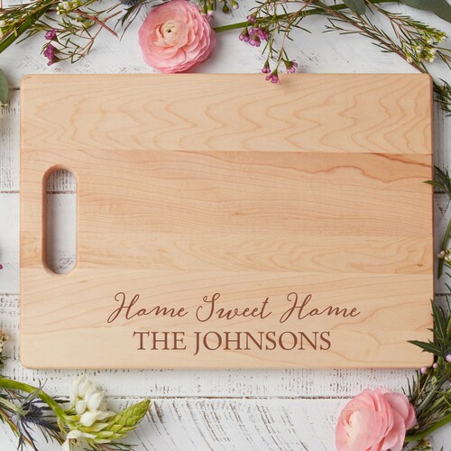 Custom Home Cutting Board Closing Gift Personalized Cutting Etsy
