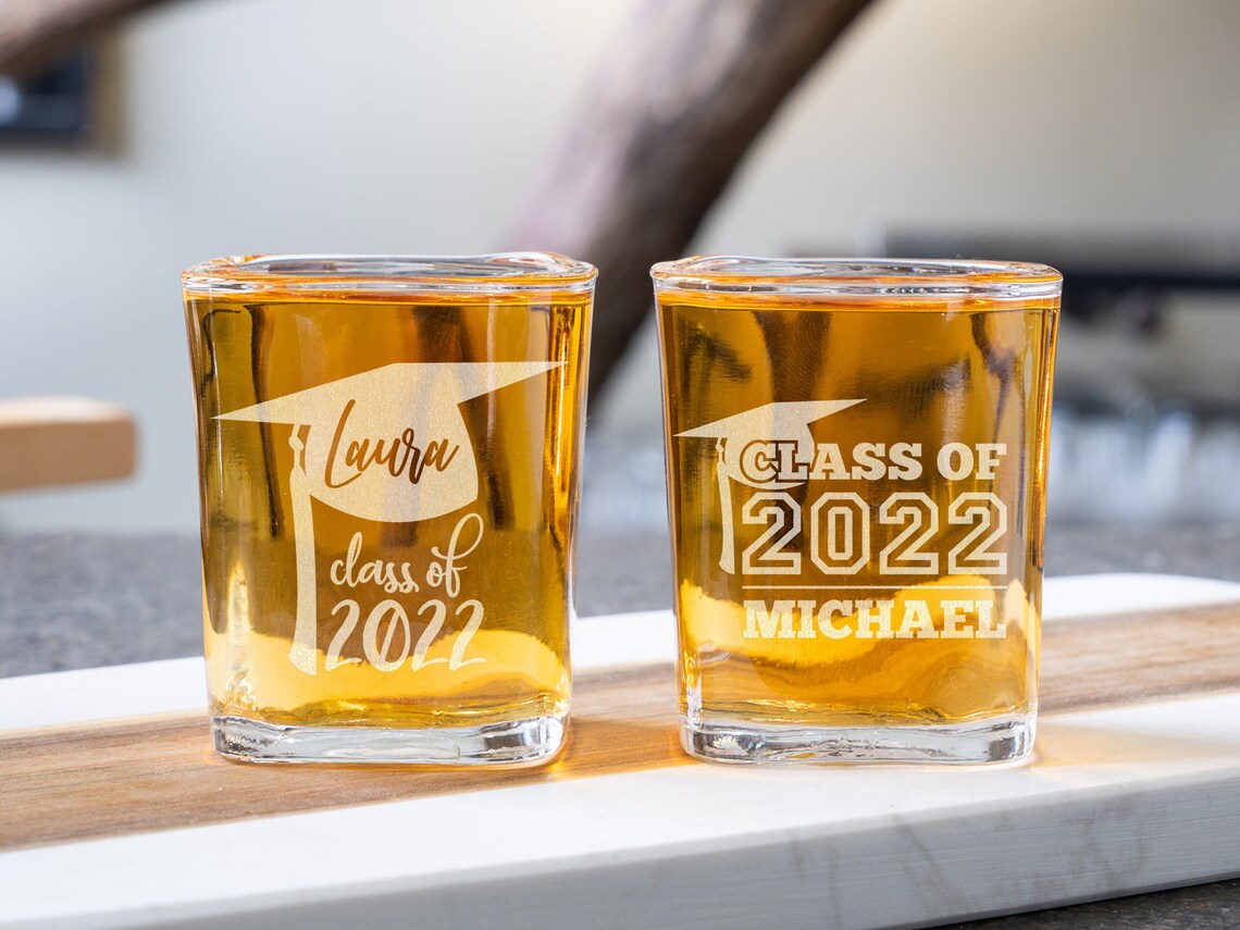 Graduation Shot Glass Class of 2022 Gift Personalized Shot Etsy