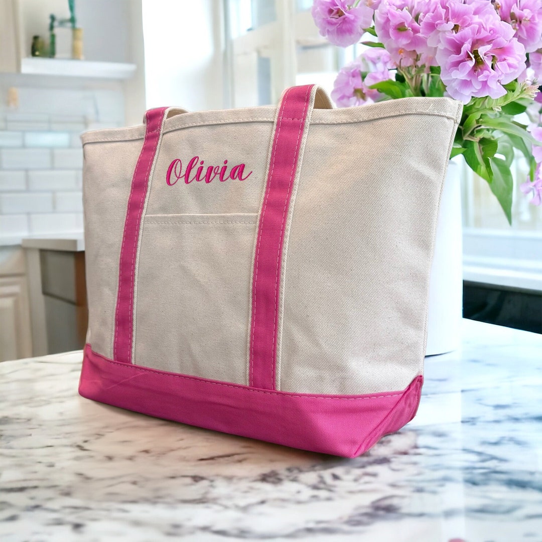 Personalized Bridesmaid Bags, Custom Name Tote Bag, Embroidered Tote ...