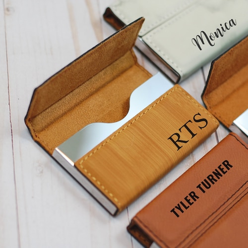 Business Holder Leather Card Holder - Etsy