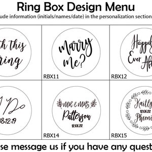 Custom Wedding Ring Box, Wooden Ring Box, Wedding Gift, Ring Bearer Box, Engraved Wooden Box, Custom Names Ring Box, With This Ring Box image 3