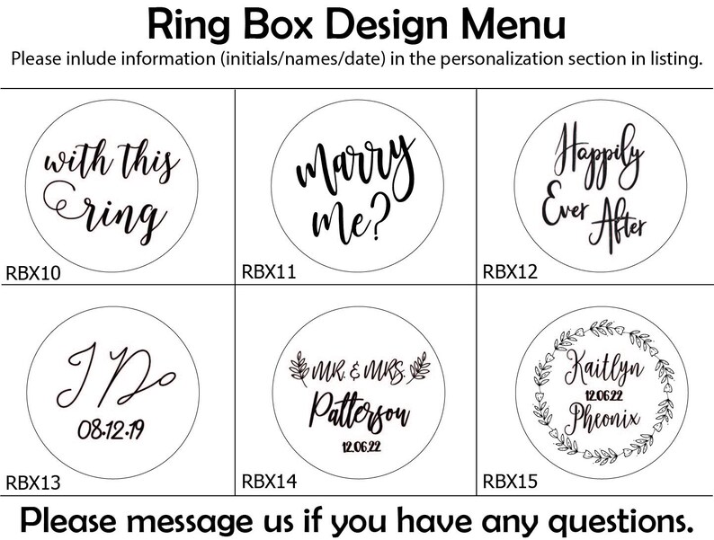 Custom Wedding Ring Box, Wooden Ring Box, Wedding Gift, Ring Bearer Box, Engraved Wooden Box, Custom Names Ring Box, With This Ring Box image 3