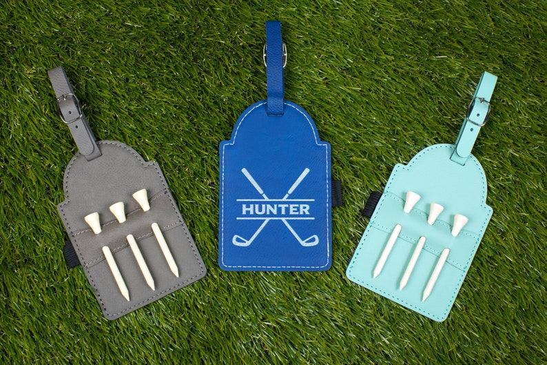Father's Day Golf Gift, Personalized Golf Bag Tag, Personalized Father's Day Gift, Golf Tee Holder, Unique Golf Gift, Golf Gift for Dad image 7