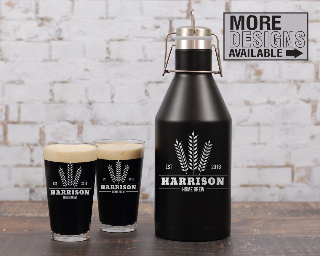 Personalized Beer Growler, Beer Lover Gift Idea, Beer Gift for Him, Man