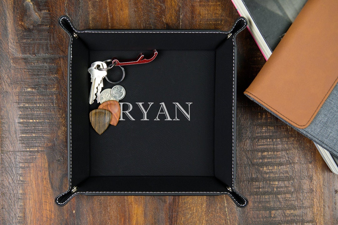  When I Say I Love You More Leather Valet Tray, Wedding