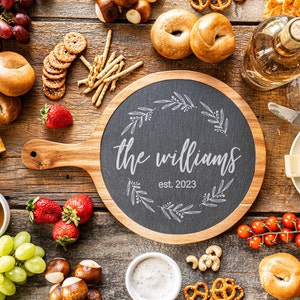 Planche de fromages personnalisée, Planche de charcuterie, Cadeau de mariage personnalisé, Idée cadeau baby shower, Décoration d'intérieur, Cadeau pour la fête des Mères, Cadeau pour maman