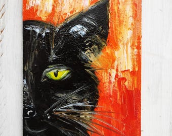 黒猫オリジナル絵画 黒猫」 by n.kingyo｜Artmeter｜暮らしを彩るアートが、きっと