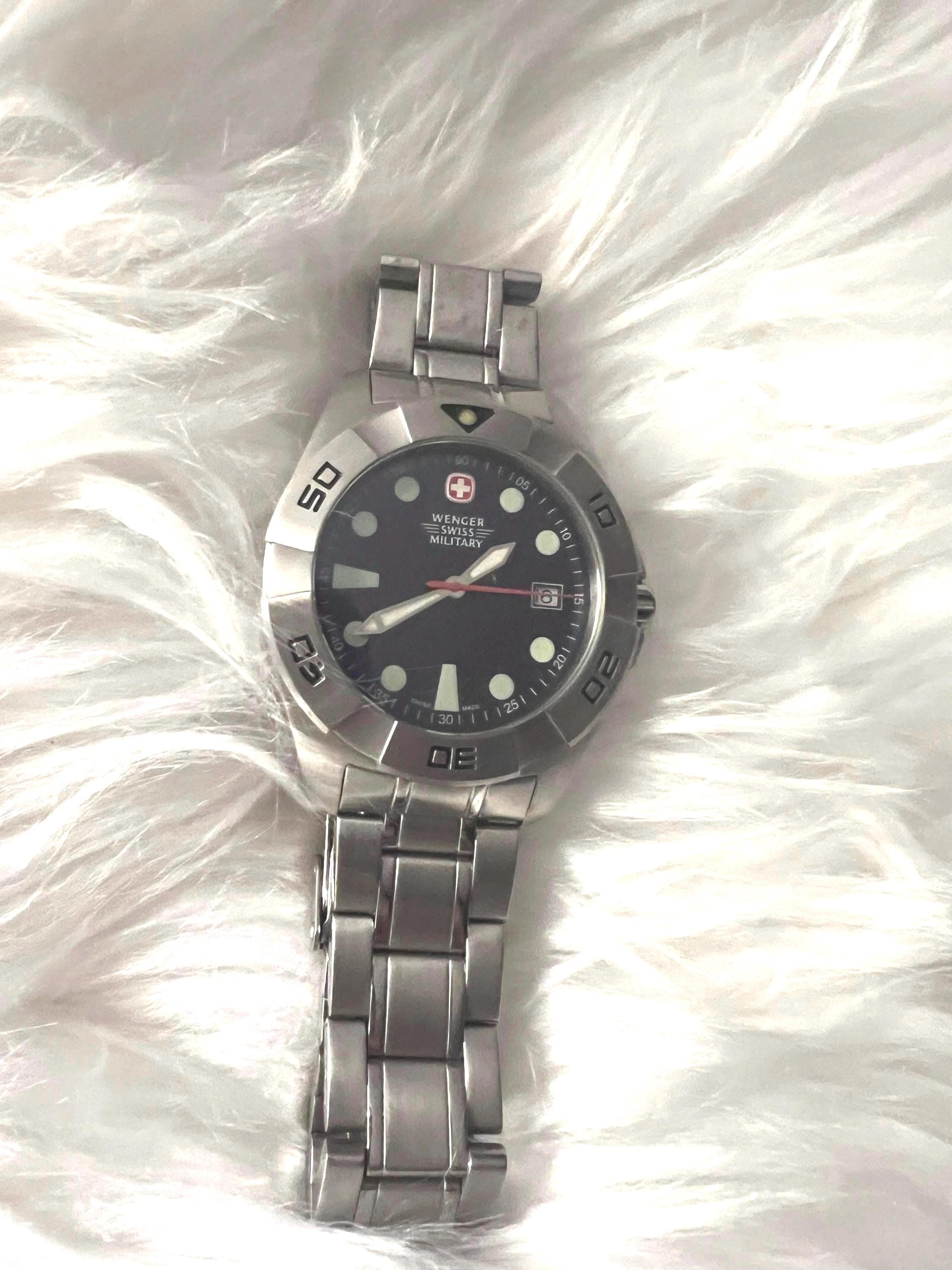 A Wenger Swiss Military Stainless Steel Quartz Dive Watch. - Etsy