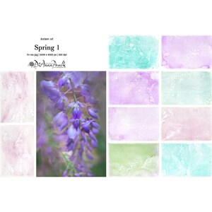 Spring  Photoshop Texture Set, Photoshop Overlays, Digital Backdrops, Digital Paper