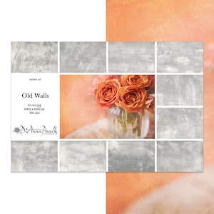 Old Walls Texture Set, Photoshop Overlays, Digital Backdrops, Digital Paper