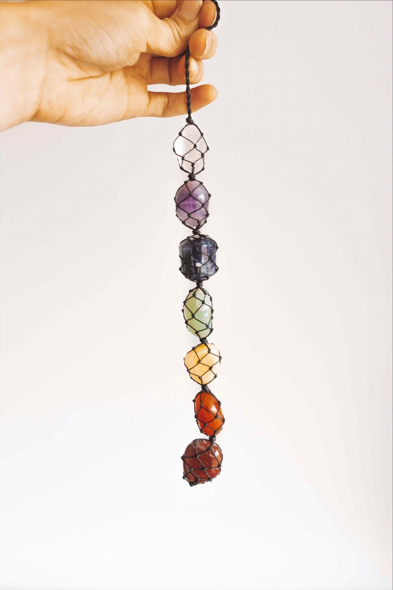 Crystal Hanging 7 Chakras Etsy