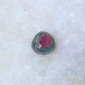 Blue pink watermelon tourmaline cabochon| bicolor tourmaline cab| delicious candy tourmaline| artisan jewelry| engagement ring|