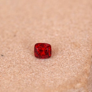 Mansin Red spinel 0.25 ct loose spinel , Burma spinel,mansin spinel , cushion cut spinel , red gemstone , loose spinel