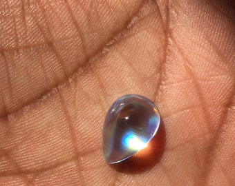 5.04 carats rainbow moonstone, moonstones, moonstone cabochon