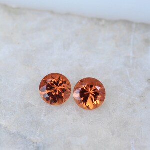 Top quality Mandarin garnet pair perfect for earrings, vivid orange, orange garnet, for diamond earrings. danity earring, minimalist earring