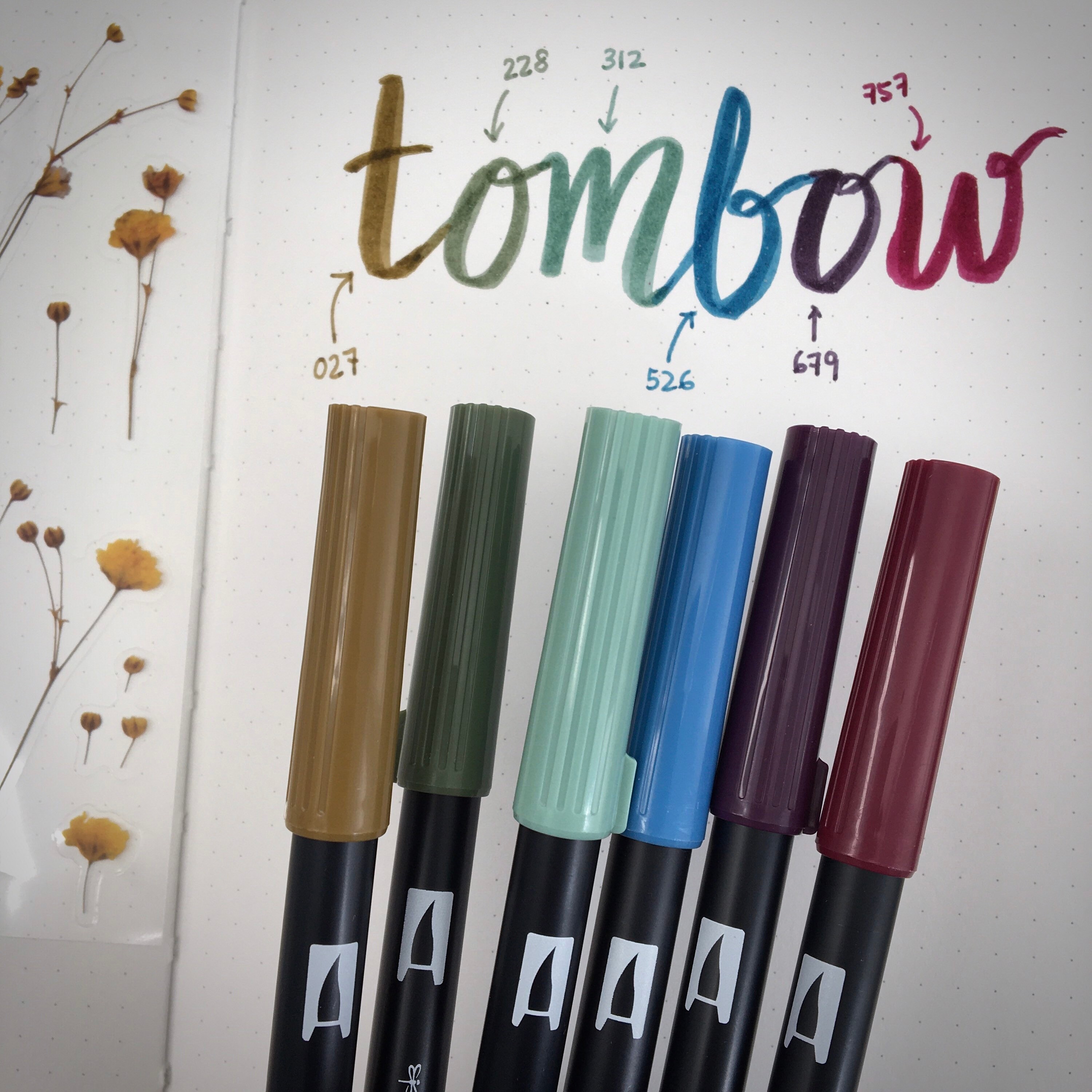 Tombow Brush Pens Japanese Tombow Calligraphy Brush Pens Etsy Australia
