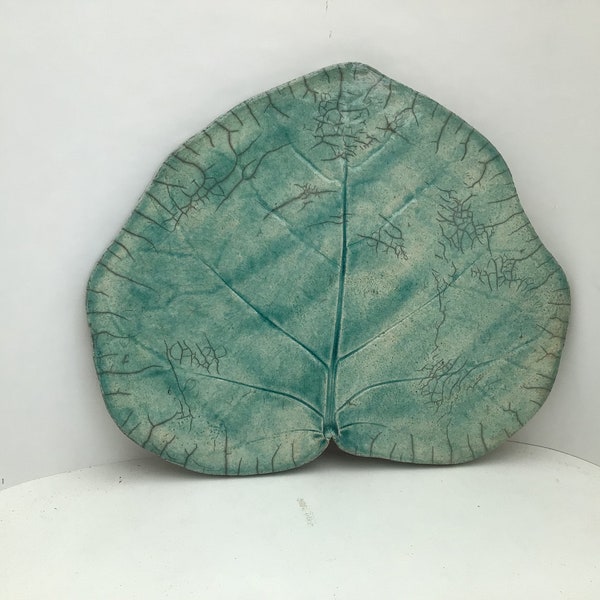 Dessous de plat Feuille. Céramique RAKU