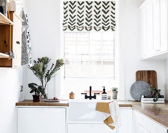 Roman Shades Kitchen Etsy