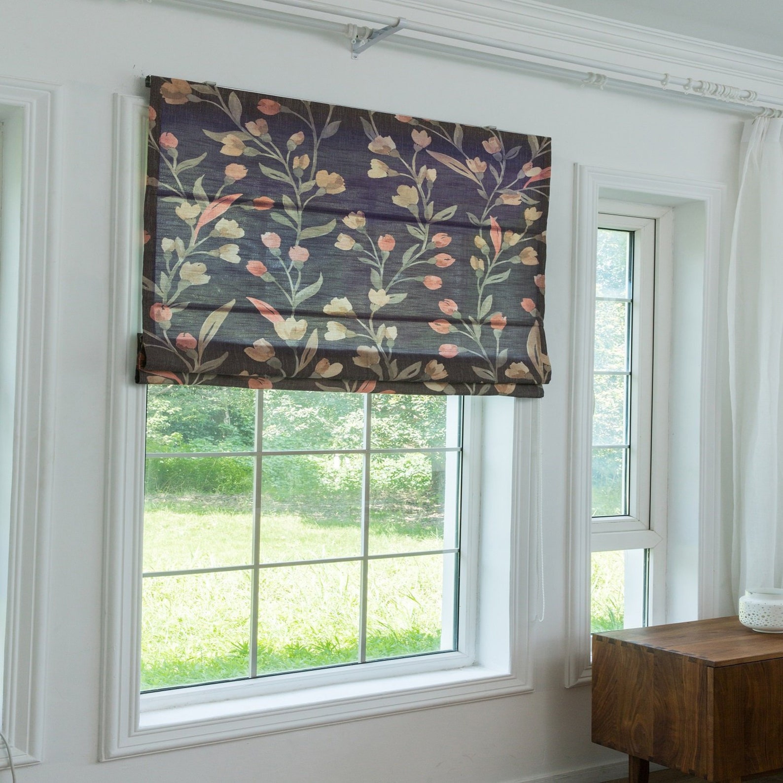 Washable roman shade flat & fold classic roman shade Etsy