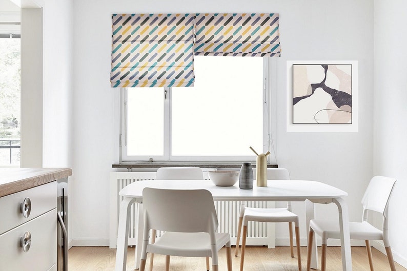 Custom Roman Shade Kit Kitchen Window Curtain Bathroom Etsy
