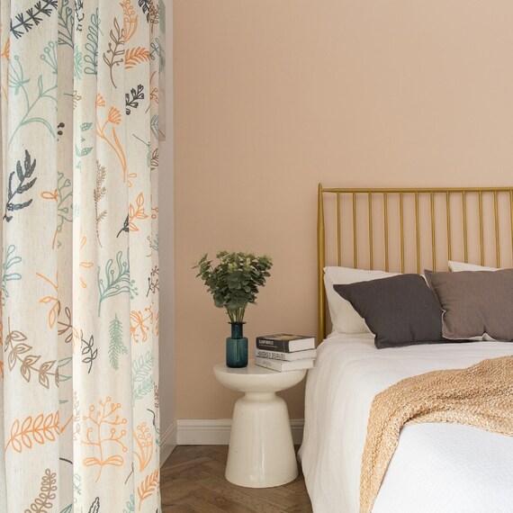 One Panel Curtain Custom Curtain Drapery Curtain Bedroom Etsy