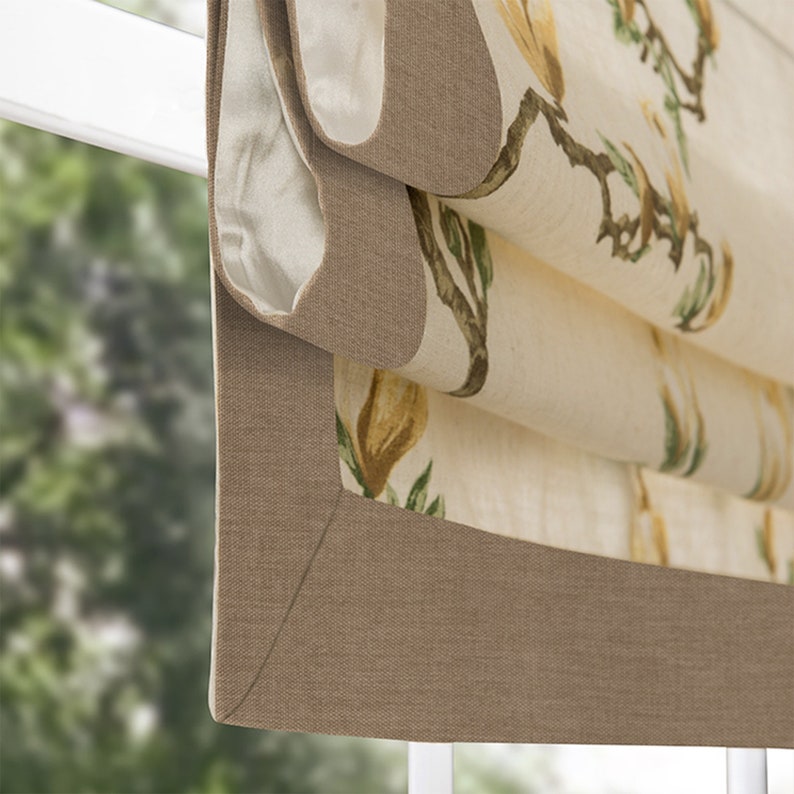 Classic Roman Shade Washable Flat and Fold Custom Option to Etsy