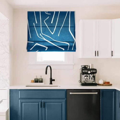 Custom Fabric Roman Shades Ready to Install Materials Etsy