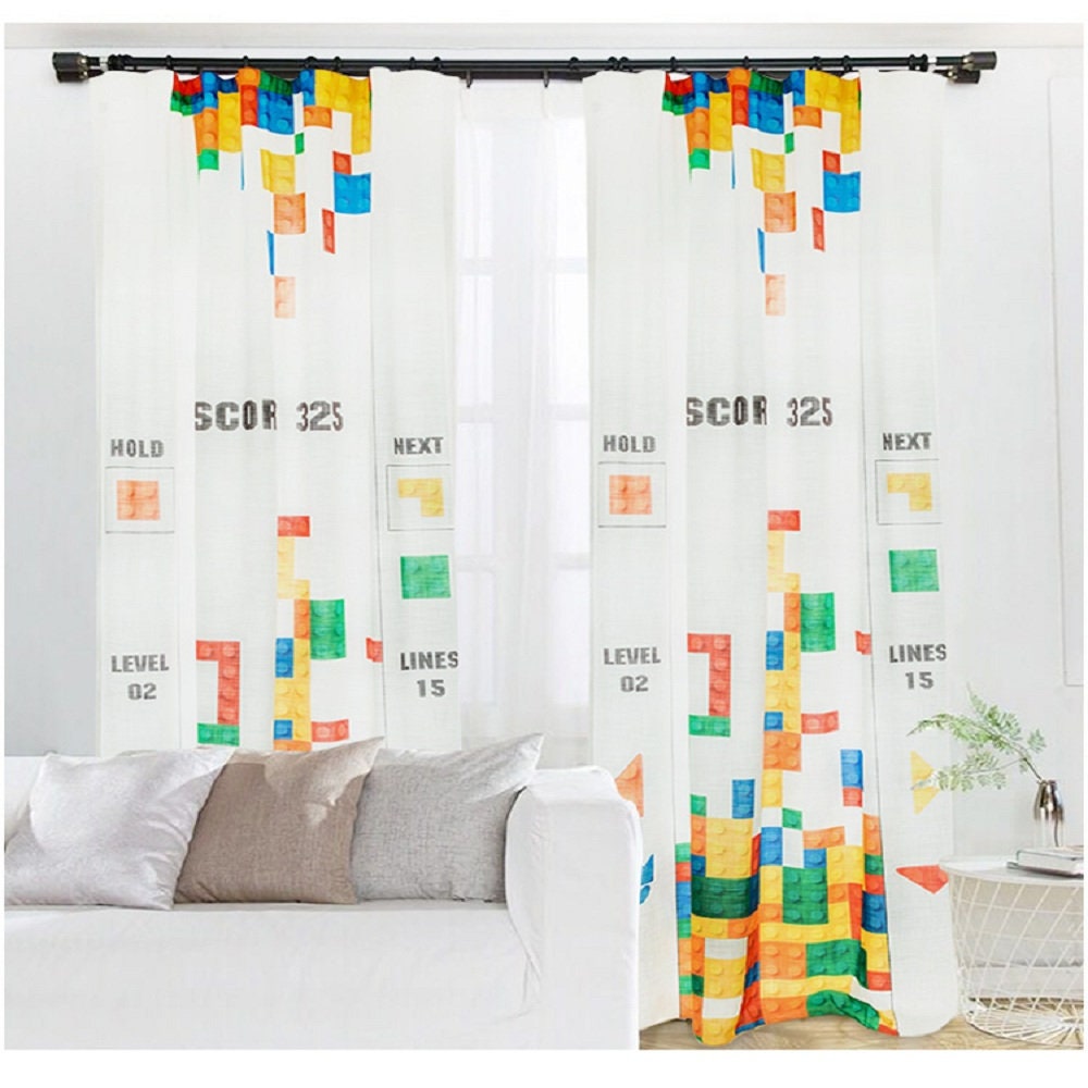 LEGO Custom length one panel curtain hook curtain long Etsy