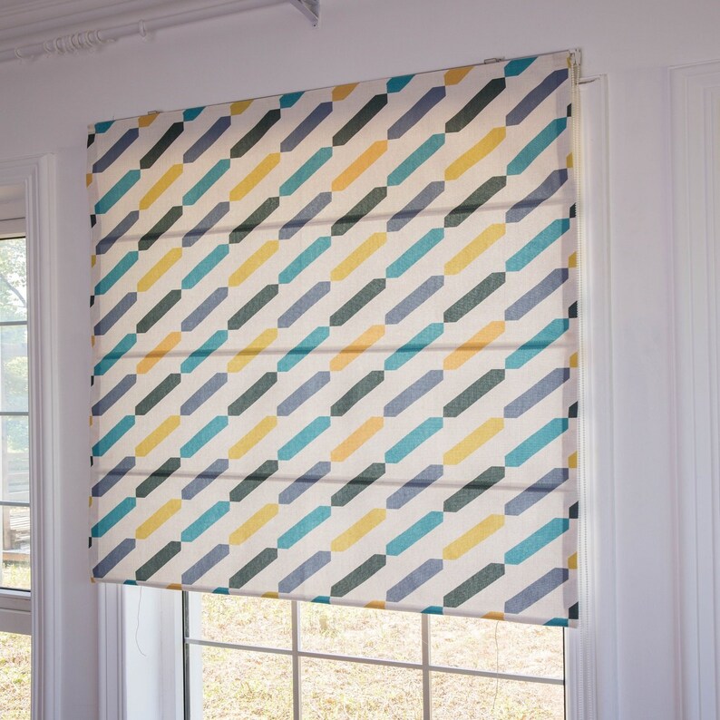 Custom Roman Shade Kit Kitchen Window Curtain Bathroom Etsy