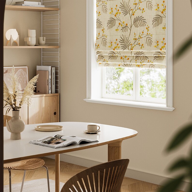 Classic Roman Shade Washable Flat and Fold Custom Option to Etsy