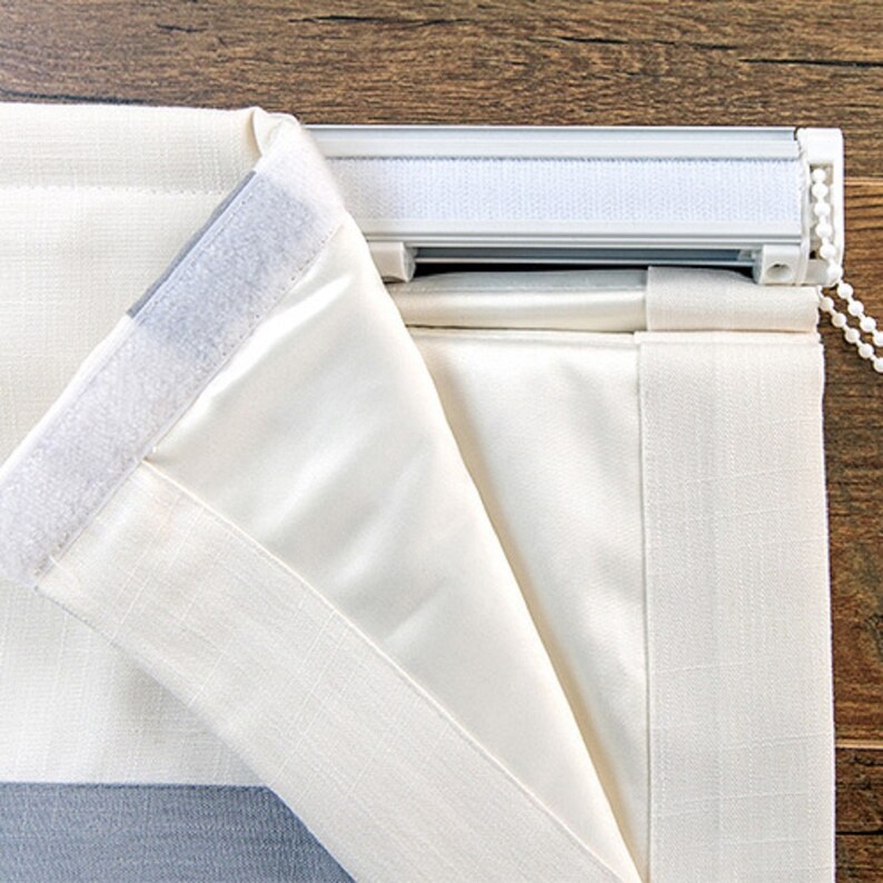 Custom Washable Roman Shade Classic Flat and Fold With Cords Etsy