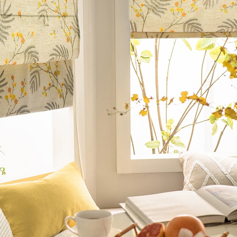 Classic Roman Shade Washable Flat and Fold Custom Option to Etsy