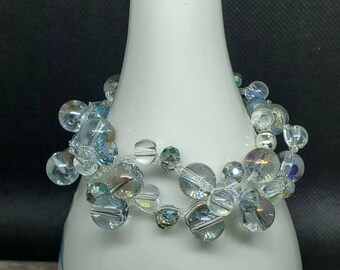 Glass Bead Floating Bubbles Bracelet Necklace