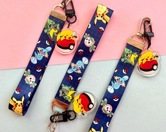 Pokemon Lanyard Keychain/Key Holder/Keychain